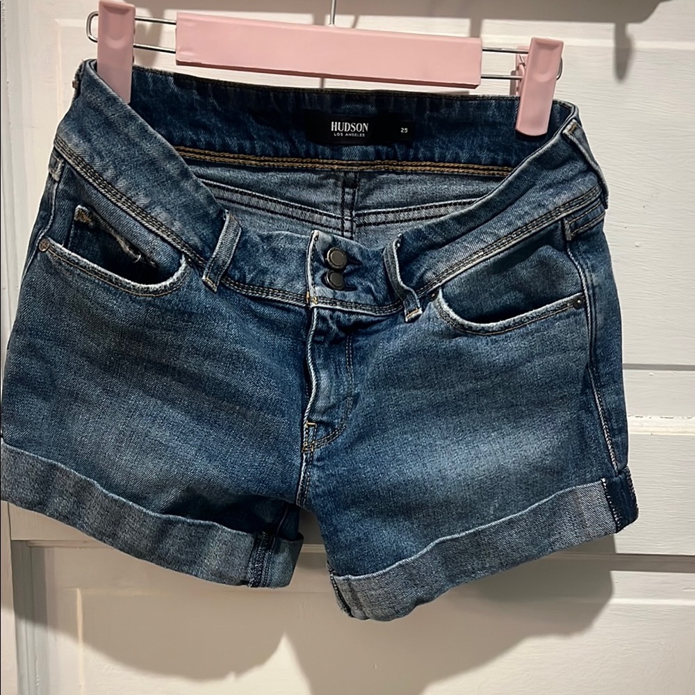 Hudson Jeans Women's Blue Denim Shorts